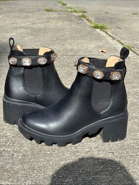 Steve Madden Amulet Jewel-Embellished Ankle Boots